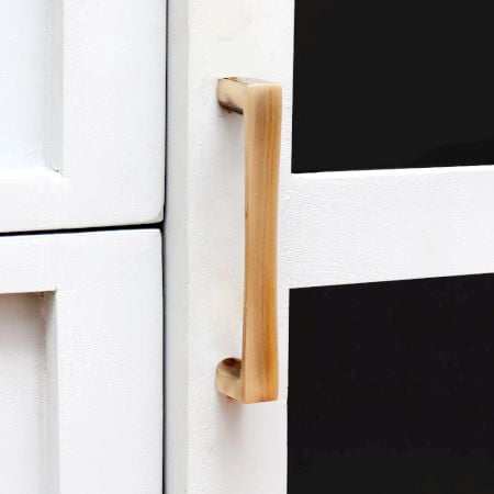 Golden Brass Bar Cabinet Door Pull Handle - Pack of 10